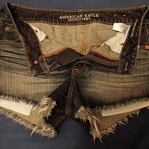 American Eagle Outfitters Women's Black Denim Shorts